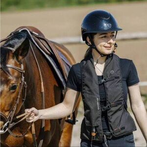 Hit-Air H2 Advantage Protective Black Equestrian Safety Vest for Riders